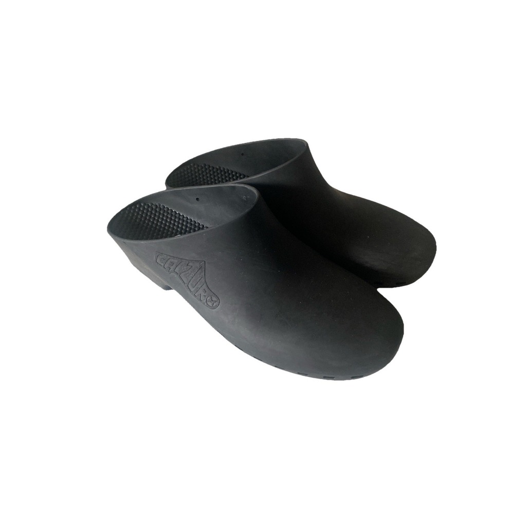 Calzuro Classic BIHOS Padova Clogs Black Size Italy 44-45